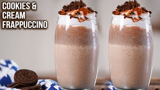 How To Make Cookies and Cream Frappuccino  Oreo Frappe Recipe  Homemade Frappuccino  Varun [upl. by Ennayar835]