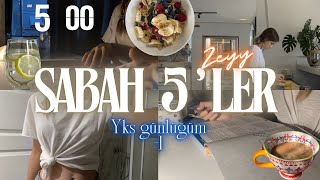 SABAH 5 TE KALKIP DERS ÇALIŞTIĞIM BİR GÜNÜM📄💻☕️  YKS 25 GÜNLÜĞÜM1 yks [upl. by Jay]