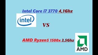 Intel i7 3770 vs Ryzen 5 1500x [upl. by Sirred]