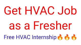 Get HVAC Jobs as a Fresher  After Mechanical Engineer  Diploma Engineer [upl. by Rask]