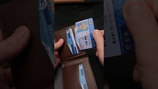 Bifold leather wallet from buttero leather with eight pockets [upl. by Aiker]