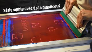 Faire de la sérigraphie avec de lencre Plastisol [upl. by Enirehtacyram17]