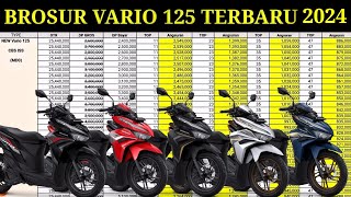 BROSUR VARIO 125 TERBARU 2024 KAS DAN KREDIT🔥🔥🔥 [upl. by Aitas]