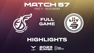 KDF vs LSB Highlights ALL GAMES  Match 57  LCK Summer Split 2023 [upl. by Eitsyrc]