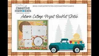 Autumn Cottage Project Booklet Scrapbook Layout [upl. by Aiduan]