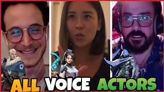 All Valorant Voice Actors Live Voice Acting Agents Voice lines [upl. by Inez]