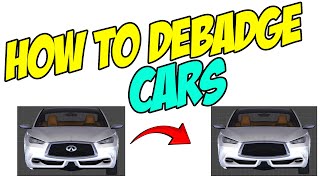 How To Debadge Cars  Zmodeler3 Tutorial [upl. by Gareri]