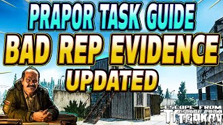 Bad Rep Evidence UPDATED  Prapor Task Guide  Escape From Tarkov [upl. by Collum792]