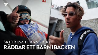 RÄDDAR ETT BARN I STÖRSTA SKIDBACKEN  Skidresa i Frankrike [upl. by Leizahaj986]