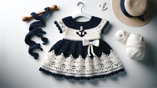 💯 👗Vestidos de Crochet para Niñas Diseños Modernos y Elegantes IA [upl. by Nnaegroeg435]