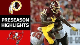 Redskins vs Buccaneers  NFL Preseason Week 4 Game Highlights [upl. by Nellak575]