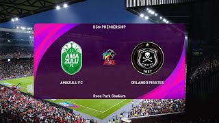 AmaZulu FC vs Orlando Pirates 13042024 Quarterfinal NedBank Cup PES 2021 [upl. by Ehsrop]