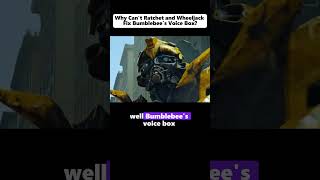 Why can’t ratchet and wheeljack fix bumblebee’s voice Boxtransformers movie [upl. by Netsuj380]