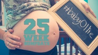 25 WEEK BUMPDATE w MY HUSBAND  Pregnant After Stillbirth [upl. by Anikram]