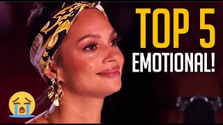 Top 5 Most EMOTIONAL Auditions on Britains Got Talent 2020 [upl. by Hcurob]