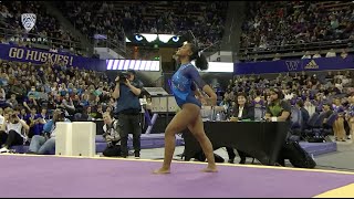 UCLA’s Selena Harris performs 9925 floor routine at Washington  Pac12 Gymnastics [upl. by Kluge]