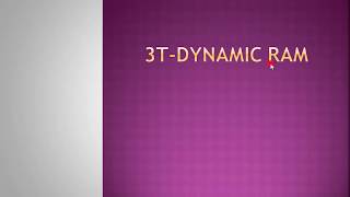 3TDYNAMIC RAM Explanation in Malayalam [upl. by Ztnahc]