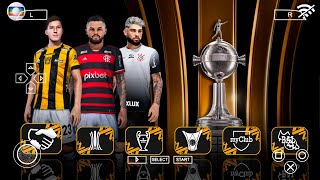 EFOOTBALL PES 2024 SULAMERICANO ATUALIZADO  NOVAS KITs E NARRAÃ‡ÃƒO BRASILEIRA [upl. by Lebama99]