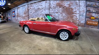 1982 Fiat 124 Spider FOR SALE at McGinty Motorcars Walkaround [upl. by Santos791]