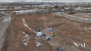 New migrant encampment develops after Speer and Zuni sweep [upl. by Ellehs]