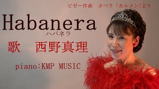 『ハバネラ』（Habanera）＜エッセイ風解説＞ビゼー作曲 オペラ「カルメン」より 日本語による歌唱 歌 西野真理 （バリトン系ソプラノ）2021327 [upl. by Enitselec]