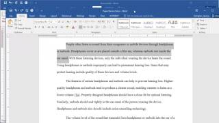 Microsoft Word 2016  First Line Indent [upl. by Norehc]