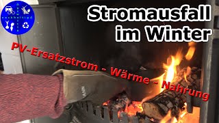 Ersatzstrom mit Photovoltaik und Stromspeicher  was geht bei Stromausfall im Winter [upl. by Acilef789]