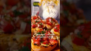 Frisch und knusprig lecker Bruschetta ￼mit selbst gemachten Ciabatta food recipe cooking bread [upl. by Nathan]