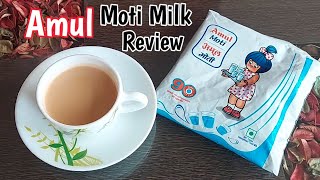 Amul Moti Milk Review amp Recipe  Amul Moti Homogenized Toned Milk Review  How to use Amul Moti Milk [upl. by Nessa]