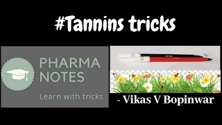 TANNINS WITH TRICKS  RRB PHARMACIST EXAM  GPAT  ESIC PART38 [upl. by Akanke]