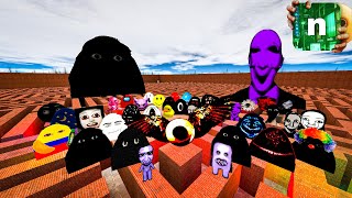 Angry MUNCI Family amp NEW Nicos Nextbots CHASING ME in MAZE  Garrys Mod [upl. by Lamrej]