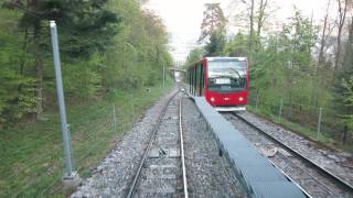 Standseilbahn 250001 Biel  Magglingen Talfahrt  Funiculaire [upl. by Ellehciram]