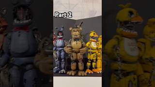 Showcase of my custom fnaf 2 figures Heavily inspired by bigbossproductions5283 fnaf fnaf2 [upl. by Nosemyaj]