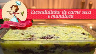 Escondidinho de carne seca com mandioca [upl. by Oznerol]