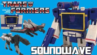 STICKERS Walmart Reissue G1 Soundwave Review  Transformers 40th Anniversary [upl. by Yong906]