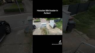 Work work work and getting through narrow Spaces with my Heracles H130 Micro Loadergartenbau [upl. by Bradeord]