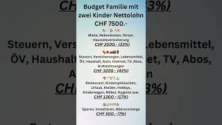 Familienbudget mir zwei Kinder✅ finanzen schweiz budget vermogen [upl. by Hcurob]