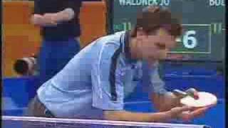 Table Tennis Athens 2004 Waldner vs Boll  part 3 [upl. by Saleme]