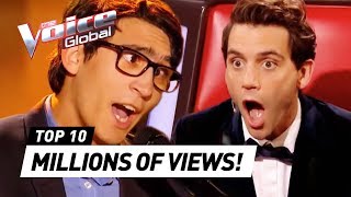 MOST TRENDING Blind Auditions of 2019  The Voice Rewind [upl. by Nimzzaj]