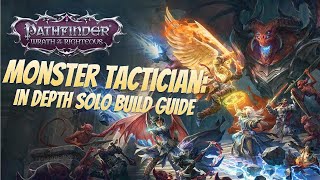 Pathfinder Wrath of the Righteous Beta  In Depth Solo Monster Tactician Build Part I [upl. by Ettenad840]