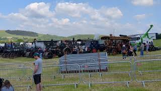 Whistling steam Three Okefords Rally 2023 [upl. by Aizat575]