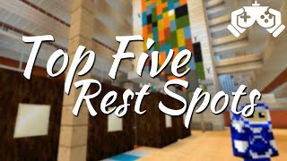 Top 5 Resting Spots in Walt Disney World Minecraft Disney [upl. by Nospmis]