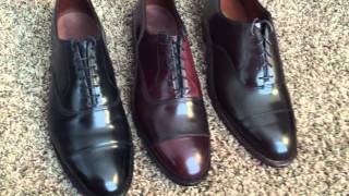 Allen Edmonds park avenue vs Alden cap toe balmoral shell cordovan shoe review [upl. by Veator583]