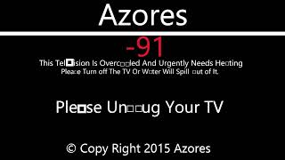 Azores TV Overcooling Killscreen [upl. by Erek185]