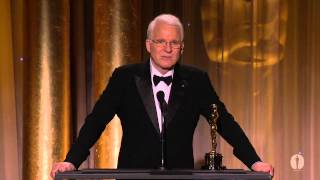 Steve Martin receives an Honorary Award at the 2013 Governors Awards [upl. by Kalinda]