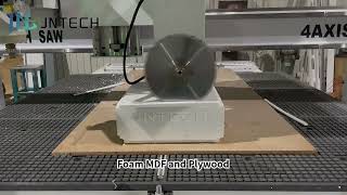 PET Foam cutting 1325 1530 2030 ATC CNC Router with Tool Changer Machine [upl. by Oimetra]