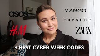 8 AUTUMN WINTER OUTFITS  black friday amp cyber week codes  ZARA ASOS HampM TOPSHOP MANGO FALL HAUL [upl. by Bakemeier]