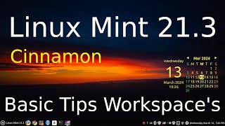 Linux Mint 213  Cinnamon  Basic Tips on Workspaces [upl. by Eima]