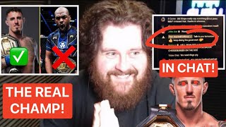 THE MMA GURU REACTS TO TOM ASPINALL JOINING HIS LIVESTREAM CHAT TO CONFIRM INTERVIEW BEFORE UFC 309 [upl. by Onileva]