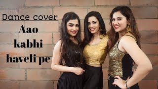 Aao kabhi haveli pe  Dance cover  featHarsha  Preeti amp Tashi  Stree  Tseries [upl. by Frere]